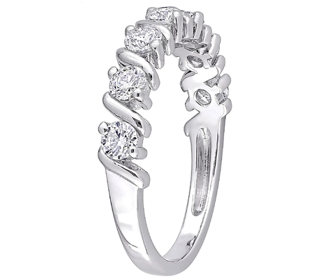 coupe brillante ronde vrai Diamond Moissanite Engagement Ring White véritable de 7Pcs 3mm