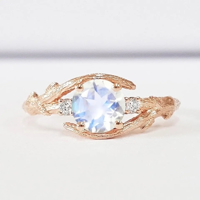 Anneau naturel 925 Sterling Silver Jewelry Ring de Moonstone de match de décoration