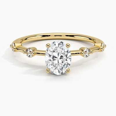 Aimee Diamond Engagement Ring With 0,75 diamants ovales de carat