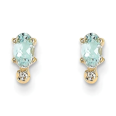 L'or de la boucle d'oreille 14K de boucle d'oreille de dames a plaqué les boucles d'oreille naturelles coupées ovales de goujon de pierre gemme de dames de la CZ de topaze