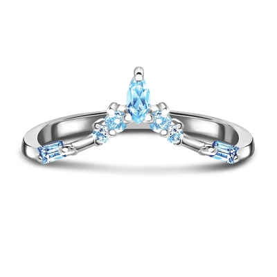 9K / or blanc naturel de 10K/14K/18K Emerald Cut Diamond Engagement Ring