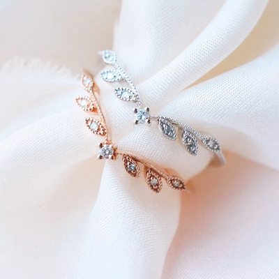 Bijoux d'or jaune de Diamond Wedding Unique Engagement Rings 14K