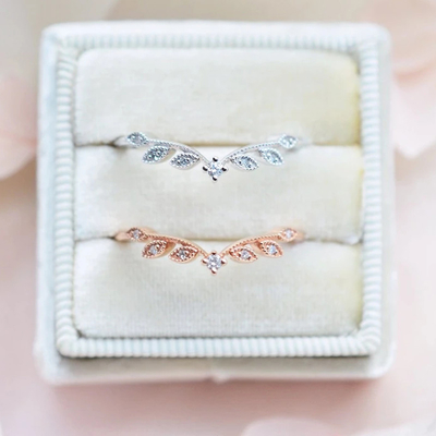 Bijoux d'or jaune de Diamond Wedding Unique Engagement Rings 14K