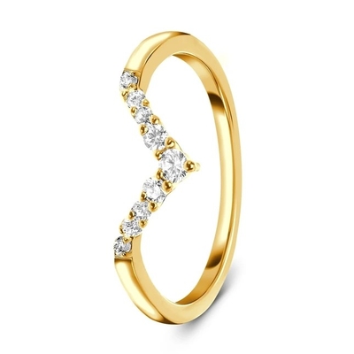 Célébrité Diamond Engagement Rings For Women, 14K Rose Real Diamond Jewellery