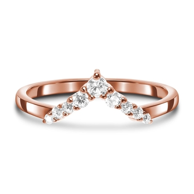 Célébrité Diamond Engagement Rings For Women, 14K Rose Real Diamond Jewellery