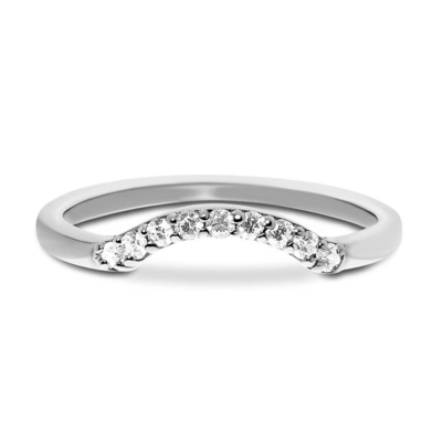 Plus joli vrai Diamond Fancy Promise Rings 14K Rose Gold Jewelry