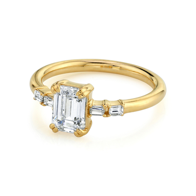 Mariage pur or 14k/18k naturel de Diamond Ring Wedding Solid d'or