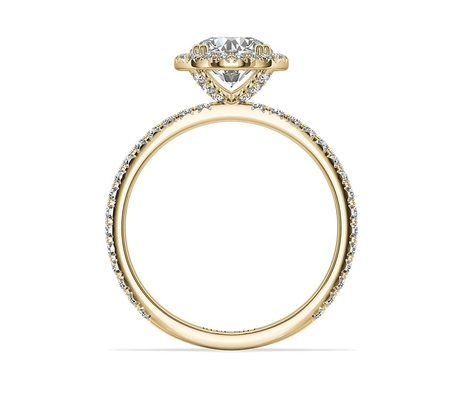 Gia Big Diamonds Woman Engagement de luxe or 9K/14K/18K de Ring Real Solid