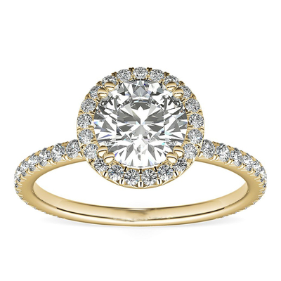 Gia Big Diamonds Woman Engagement de luxe or 9K/14K/18K de Ring Real Solid