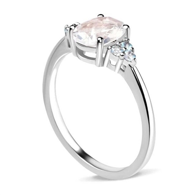 Bague de fiançailles coupée ovale de Moonstone de cru de 925 Sterling Silver Rainbow Moonstone Jewelry pour des femmes