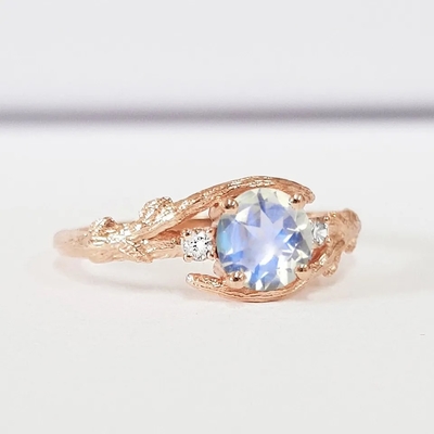 Anneau naturel 925 Sterling Silver Jewelry Ring de Moonstone de match de décoration