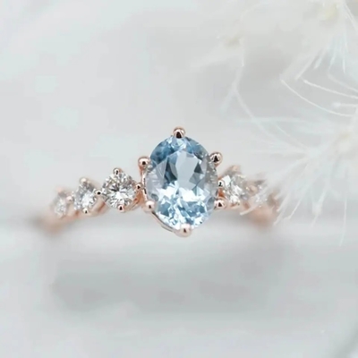 Anneau savoureux de 925 Sterling Silver Fashion Design Exquisite Moonstone