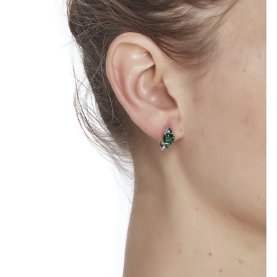 6,06 la pierre gemme de coupe de coeur du carat TCW a créé l'émeraude 925 Sterling Silver Necklace Pendant avec la chaîne librement 18
