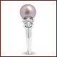 Melinda un engagement cultivé d'eau douce Ring For Women de perle