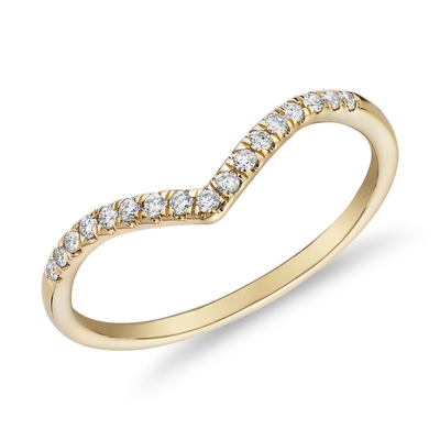 Avec la bague de fiançailles sensible de diamant de barre fendue de Pavé de l'or 9k jaune