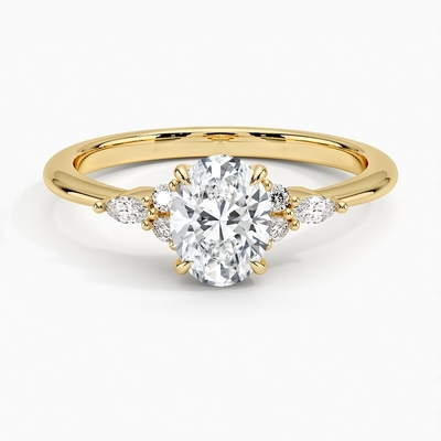 Bijoux Diamond Engagement Ring For Girls d'or jaune de 9 K
