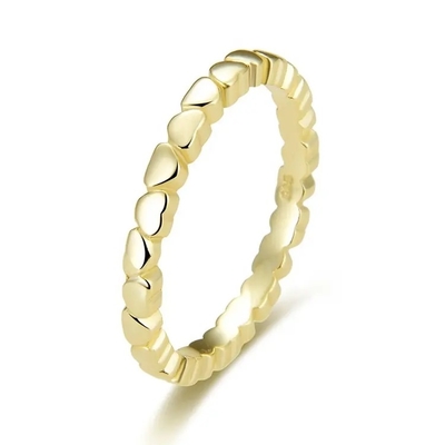 Or jaune Ring For Girls de conception savoureuse de bijoux d'or jaune de 9 K
