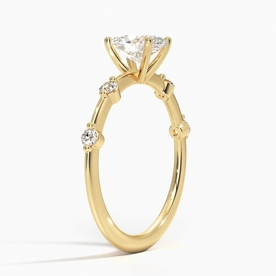 Aimee Diamond Engagement Ring With 0,75 diamants ovales de carat