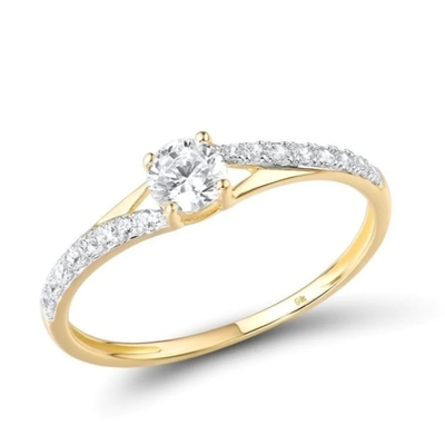 bague de fiançailles de l'or 9K/Ring Adele des femmes - Pré-ordre