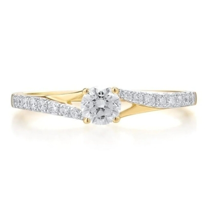 bague de fiançailles de l'or 9K/Ring Adele des femmes - Pré-ordre