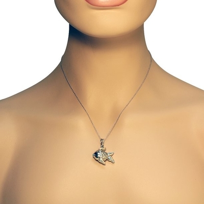 Bijoux pendants de collier de Sterling Silver Blue Sea Turtle pour la tortue Earings animal de dames de femmes