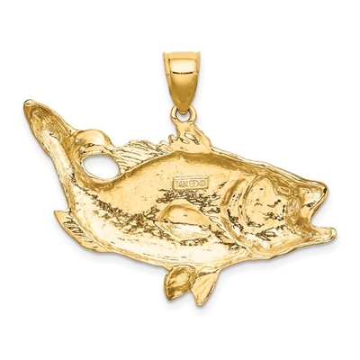 bijoux fins de vie marine pendante de poissons de collier de charme de dauphin de l'or 10k jaune pour des cadeaux de femmes pour elle