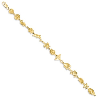 La vie Bolo Bracelet de Ross-Simons Three-Tone Sterling Silver Sea