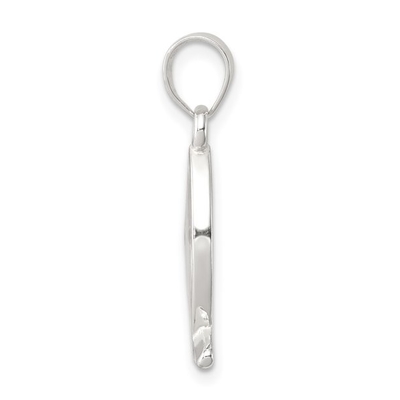 Carat dans les carats Sterling Silver Polished Finish Enameled avec le pendant de charme de poissons d'Ichthus de graine de moutarde