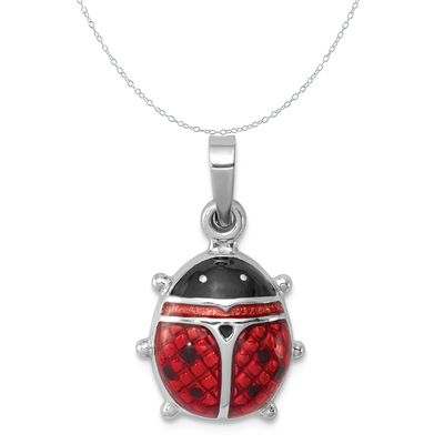 Bijoux fins de vie marine pendante de collier de charme de 925 poissons de Sterling Silver Lobster Clasp Enameled pour des cadeaux de femmes pour elle