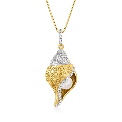 Pendant en verre d'étoiles de mer de Murano d'Italien en or 18kt au-dessus de Sterling
