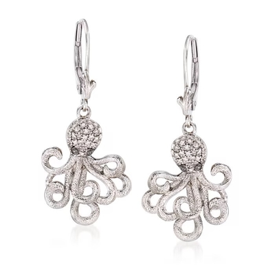 les cercles d'oreille de boucles d'oreille de cercle de dauphin de l'or 14k jaune ont placé les bijoux fins de vie marine animale pour des cadeaux de femmes pour elle