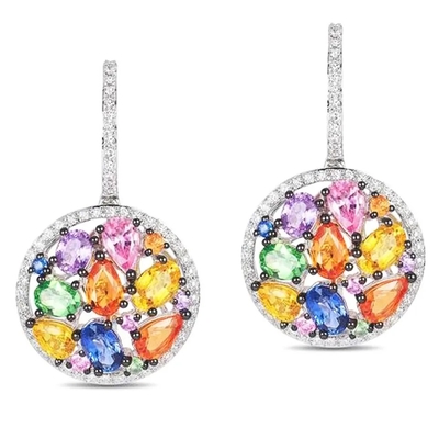 Garnet Morganite Peridot Crystal Zircon a placé l'anneau pendant de collier de boucle d'oreille