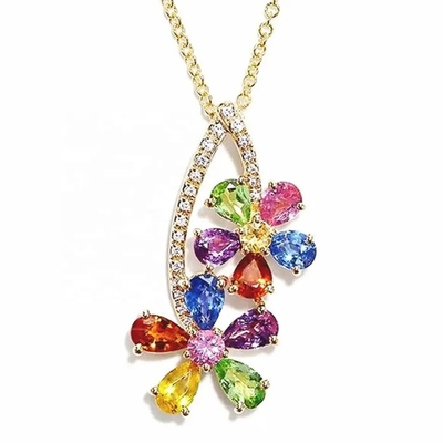 La baguette de Sterling Silver Rainbow CZ de la vente en gros 925 lapide des bijoux de partie de Ring Multicolor Zircon Ring For