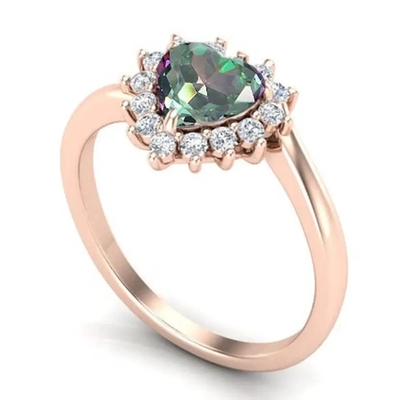 En gros 925 Sterling Silver Jewelry Square Shape Topaz Silver Ring mystique