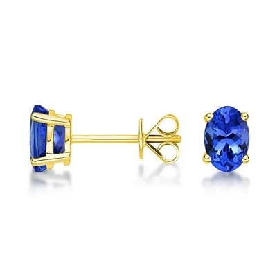 Épousant des bijoux, rhodium bleu d'argent de la pierre 925 de couleur de Tanzanite de longue boucle d'oreille plaqué