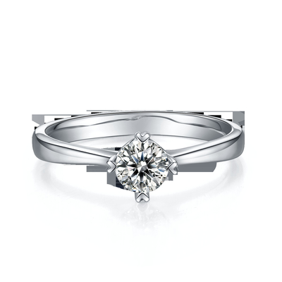 9K avec Madame minimaliste Ring de mosaïque de bijoux argentés de Moissanite