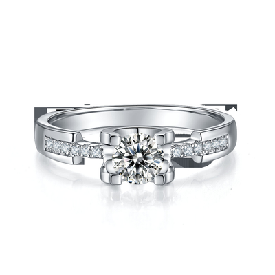 Moissanite blanc Diamond Minimalist Custom Sytle Wedding Ring For Women