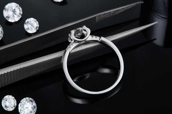 Moissanite blanc Diamond Minimalist Custom Sytle Wedding Ring For Women