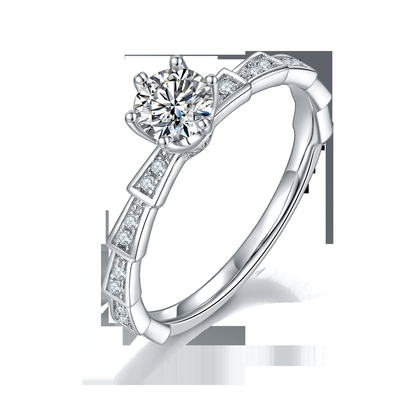Moissanite blanc anneau unique de Sytle et de Sapphire Platineve Diamonds Jewelry Women