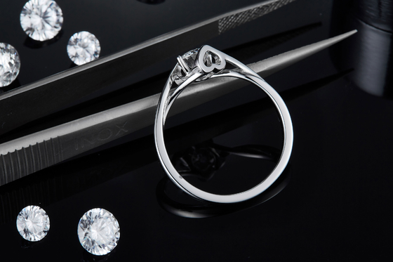 Carat Moissanite naturel Ring Gemstone Wedding Promise Engagement des femmes 3
