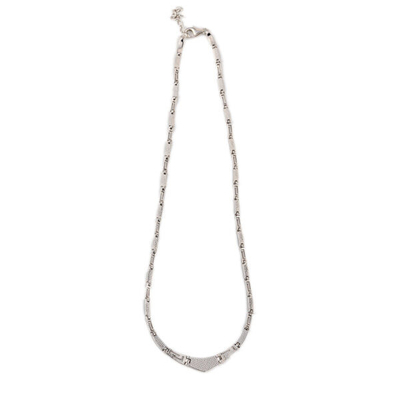 925 avec le modèle unique de Sterling Silver Greek conçoit le collier rond de méandre opale de Bule