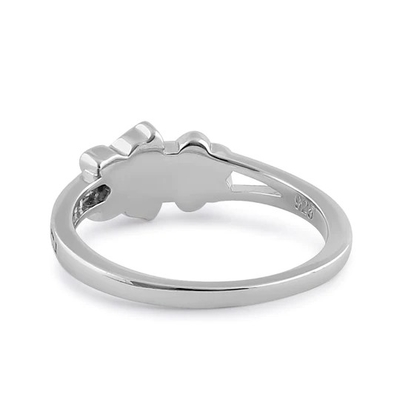 925 avec le laboratoire blanc Opal Engagenent Ring For Girls de Sterling Silver High Quality Blue Opal Greek