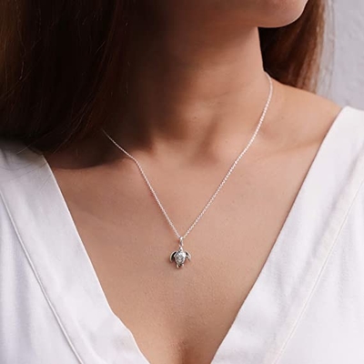 Le palmier de smoking d'EZ balancent charme 925 Sterling Silver Tree Pendant avec le zircon pour le pendant