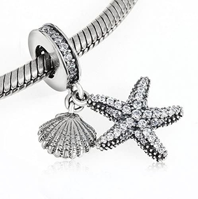 925 perles de Sterling Silver Fish Charm Dangle pour des bracelets et des colliers