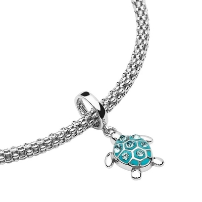 925 perles de Sterling Silver Fish Charm Dangle pour des bracelets et des colliers