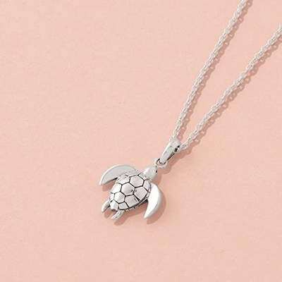 Pendant de 925 Sterling Silver Sea Turtle Charm pour des filles de femmes