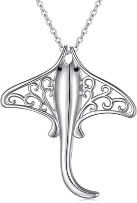 Collier pendant poli de 925 Sterling Silver Octopus Sea Life