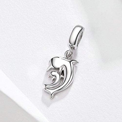 La sirène de charme de tortue de charme d'argent du pendant 925 de perles perle Shell Charm Lucky Sea Turtle pour balancer pour des bracelets