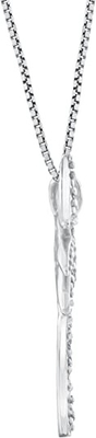 Sourire argenté - collier pendant d'arbre solide de Sterling Silver Beautiful Tropical Palm, avec la chaîne d'ancre 17.5inch pour des femmes