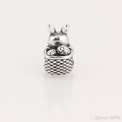 Le coeur féerique de papillon de paresse des bracelets BISAER 925 Sterling Silver Charms Cat Dog balancent